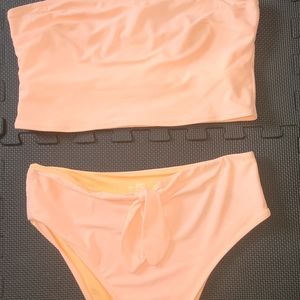 2 piece high waisted swim suit